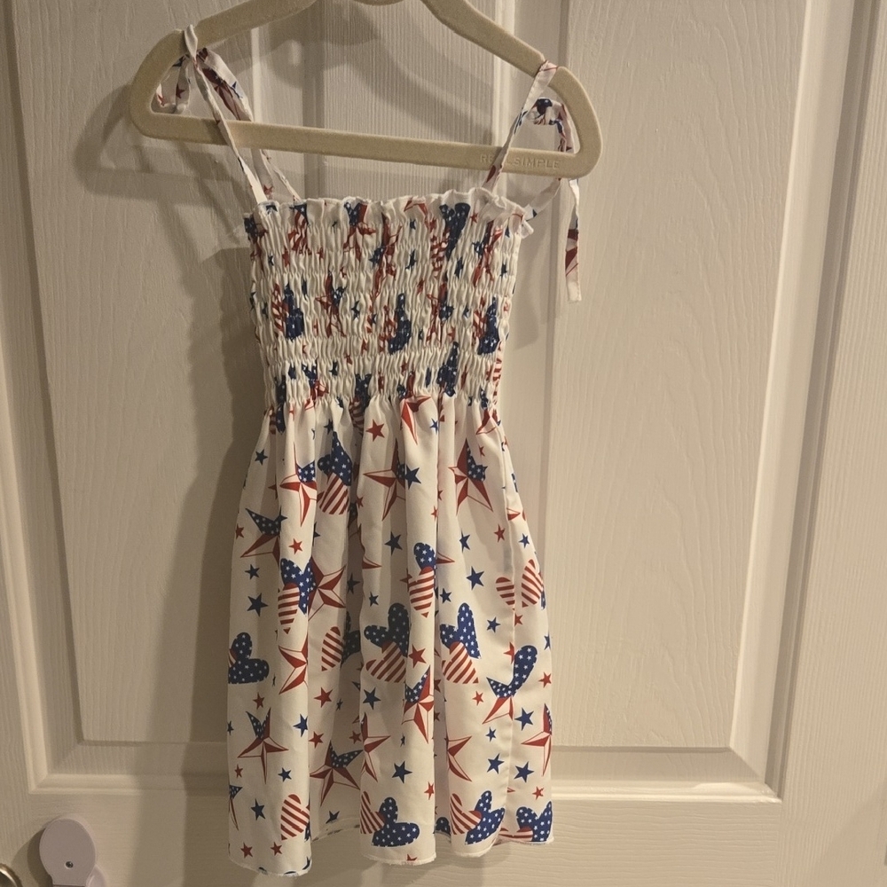 Cream Smocked Sundress with Spaghetti Straps